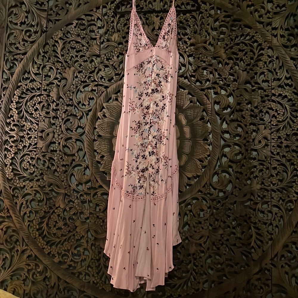 Free people floral pink dress